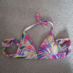 BNWOT Victoria's Secret Rainbow Palm Bikini Top